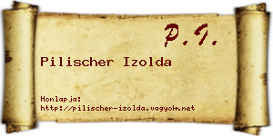 Pilischer Izolda névjegykártya